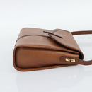 Burberrys Shoulder Bag Leather Brown Gold Auth ep15128-4