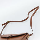 Burberrys Shoulder Bag Leather Brown Gold Auth ep15128-8