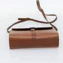 Burberrys Shoulder Bag Leather Brown Gold Auth ep15128-5