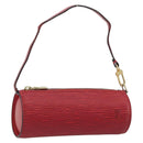 LOUIS VUITTON Epi Soufflot Pouch Accessory Pouch Red LV Auth ep15131-1