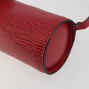 LOUIS VUITTON Epi Soufflot Pouch Accessory Pouch Red LV Auth ep15131-15
