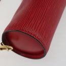 LOUIS VUITTON Epi Soufflot Pouch Accessory Pouch Red LV Auth ep15131-16