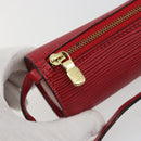 LOUIS VUITTON Epi Soufflot Pouch Accessory Pouch Red LV Auth ep15131-10