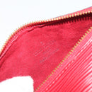 LOUIS VUITTON Epi Soufflot Pouch Accessory Pouch Red LV Auth ep15131-17
