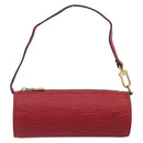 LOUIS VUITTON Epi Soufflot Pouch Accessory Pouch Red LV Auth ep15131-13