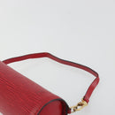 LOUIS VUITTON Epi Soufflot Pouch Accessory Pouch Red LV Auth ep15131-8