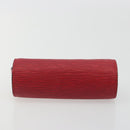 LOUIS VUITTON Epi Soufflot Pouch Accessory Pouch Red LV Auth ep15131-5