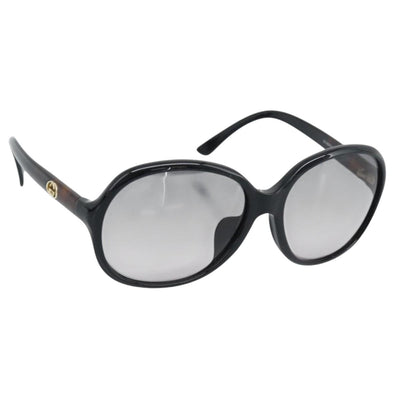 GUCCI Sunglasses Plastic Dark Brown Gold Auth ep15136A
