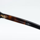 GUCCI Sunglasses Plastic Dark Brown Gold Auth ep15136A-11