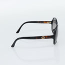 GUCCI Sunglasses Plastic Dark Brown Gold Auth ep15136A-4