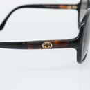 GUCCI Sunglasses Plastic Dark Brown Gold Auth ep15136A-5