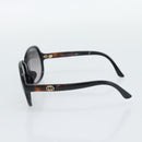 GUCCI Sunglasses Plastic Dark Brown Gold Auth ep15136A-6