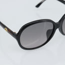 GUCCI Sunglasses Plastic Dark Brown Gold Auth ep15136A-8