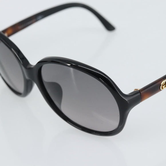GUCCI Sunglasses Plastic Dark Brown Gold Auth ep15136A