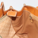 CELINE Macadam Hand Bag PVC Leather Beige Gold Tone Auth ep15137-19