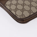 GUCCI GG Supreme Shoulder Bag PVC Leather Beige Gold Tone Auth ep15139-14