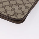 GUCCI GG Supreme Shoulder Bag PVC Leather Beige Gold Tone Auth ep15139-16