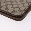 GUCCI GG Supreme Shoulder Bag PVC Leather Beige Gold Tone Auth ep15139-17