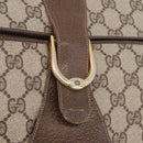GUCCI GG Supreme Shoulder Bag PVC Leather Beige Gold Tone Auth ep15139-18