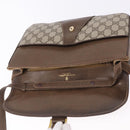 GUCCI GG Supreme Shoulder Bag PVC Leather Beige Gold Tone Auth ep15139-9