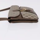 GUCCI GG Supreme Shoulder Bag PVC Leather Beige Gold Tone Auth ep15139-5