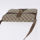GUCCI GG Supreme Shoulder Bag PVC Leather Beige Gold Tone Auth ep15139-6