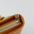 LOUIS VUITTON Monogram Vernis Houston Hand Bag Beige M91004 LV Auth ep15141-19
