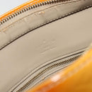 LOUIS VUITTON Monogram Vernis Houston Hand Bag Beige M91004 LV Auth ep15141-20