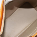 LOUIS VUITTON Monogram Vernis Houston Hand Bag Beige M91004 LV Auth ep15141-11