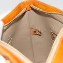 LOUIS VUITTON Monogram Vernis Houston Hand Bag Beige M91004 LV Auth ep15141-22