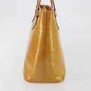 LOUIS VUITTON Monogram Vernis Houston Hand Bag Beige M91004 LV Auth ep15141-3