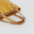 LOUIS VUITTON Monogram Vernis Houston Hand Bag Beige M91004 LV Auth ep15141-7