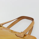 LOUIS VUITTON Monogram Vernis Houston Hand Bag Beige M91004 LV Auth ep15141-14