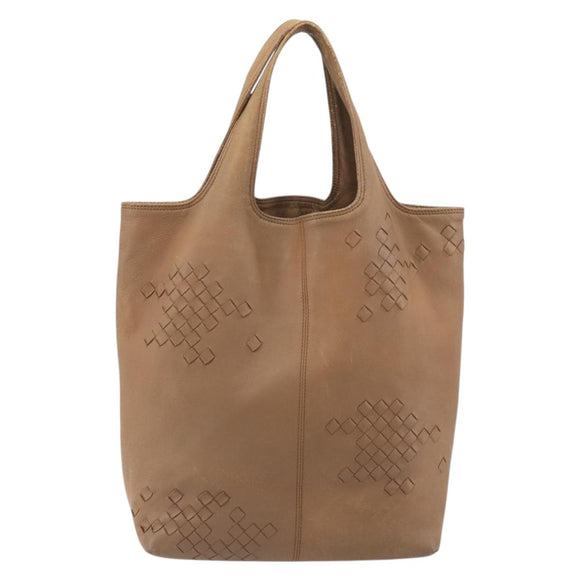 BOTTEGA VENETA INTRECCIATO Hand Bag Leather Outlet Beige 131673 Auth ep15142