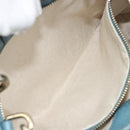 GUCCI Bamboo Hand Bag Leather 2way Blue Silver 336032 Auth ep15143-22