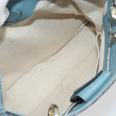 GUCCI Bamboo Hand Bag Leather 2way Blue Silver 336032 Auth ep15143-23