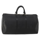 LOUIS VUITTON Epi Keepall 55 Boston Bag Noir M42952 LV Auth ep15146-1