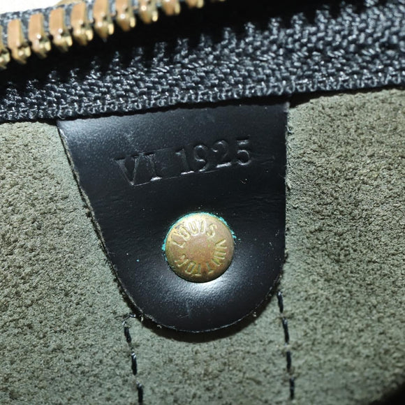 LOUIS VUITTON Epi Keepall 55 Boston Bag Noir M42952 LV Auth ep15146