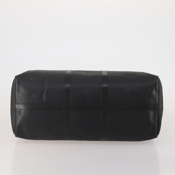 LOUIS VUITTON Epi Keepall 55 Boston Bag Noir M42952 LV Auth ep15146