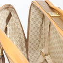 LOEWE Anagram Trunk Leather Beige Gold Tone Auth ep15147-21