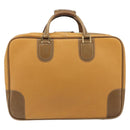 LOEWE Anagram Trunk Leather Beige Gold Tone Auth ep15147-3