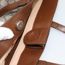 GUCCI GG Supreme Hand Bag PVC Leather 2way Beige Gold Tone 473887 Auth ep15151-16