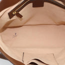 GUCCI GG Supreme Hand Bag PVC Leather 2way Beige Gold Tone 473887 Auth ep15151-18