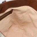 GUCCI GG Supreme Hand Bag PVC Leather 2way Beige Gold Tone 473887 Auth ep15151-20