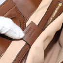 GUCCI GG Supreme Hand Bag PVC Leather 2way Beige Gold Tone 473887 Auth ep15151-24