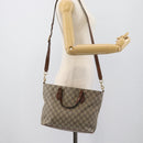 GUCCI GG Supreme Hand Bag PVC Leather 2way Beige Gold Tone 473887 Auth ep15151-25