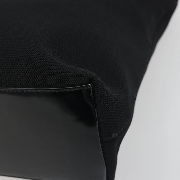 GUCCI Shoulder Bag Canvas Black Silver Auth ep15152