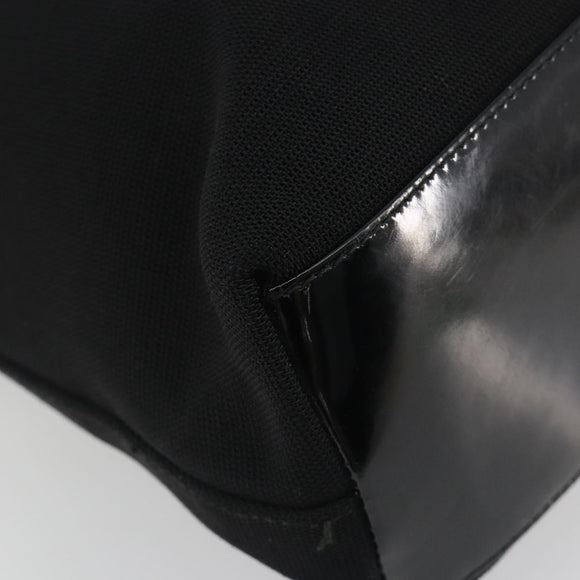 GUCCI Shoulder Bag Canvas Black Silver Auth ep15152