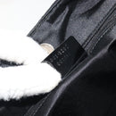 GUCCI Shoulder Bag Canvas Black Silver Auth ep15152-12