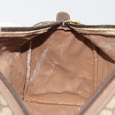 GUCCI GG Supreme Mini Boston Bag PVC Leather Beige Gold Tone Auth ep15153-20